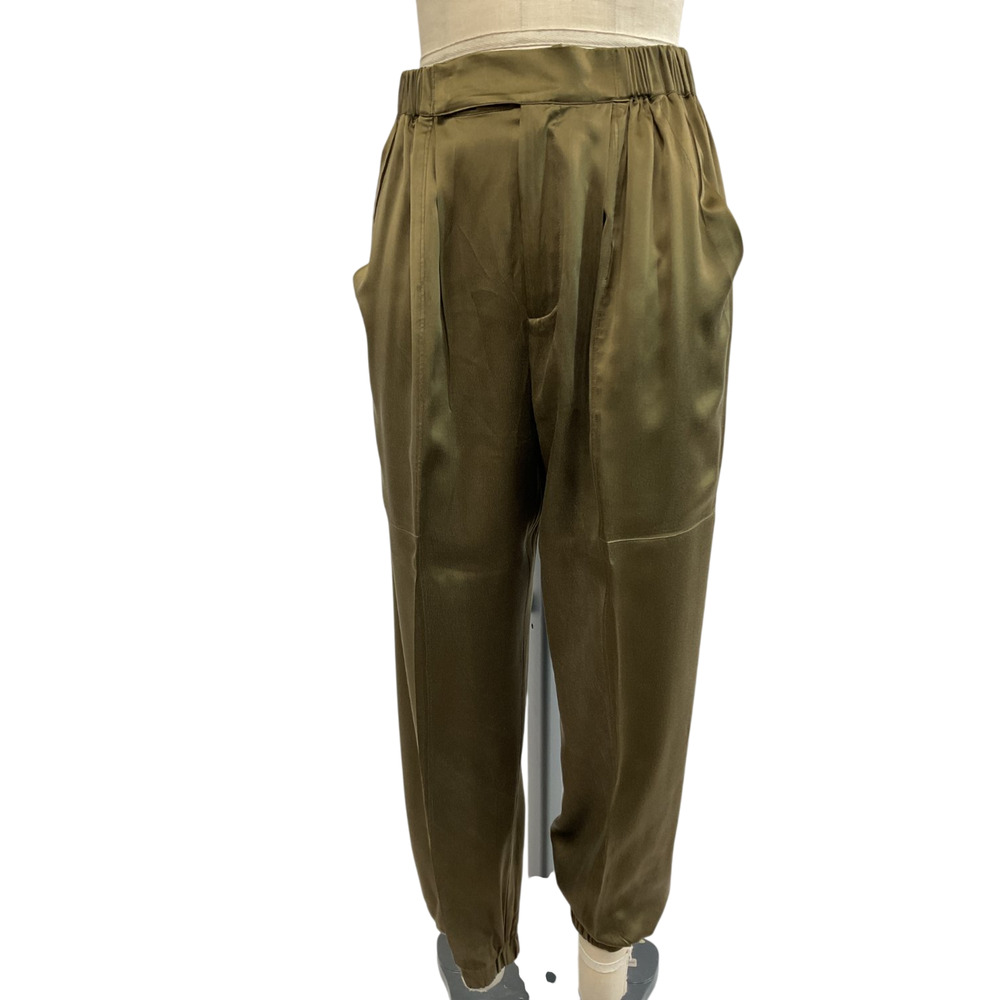 Nicholas Silky Khaki Neha Pants Size 4 - Picture 2 of 4